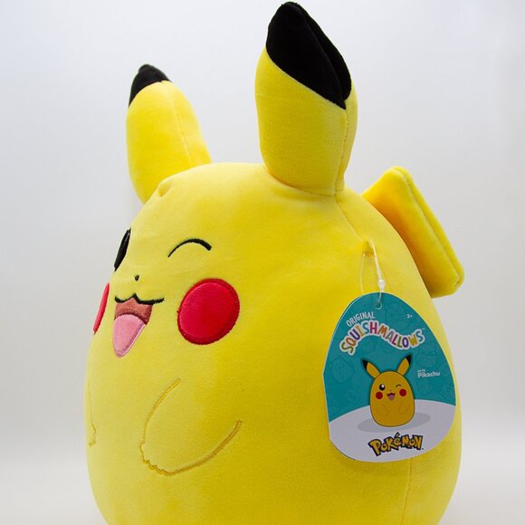 RARE 10” Pokemon Winking Pikachu Pokemon Rare Edition Squishmallows Edition BNWT - Picture 2 of 8